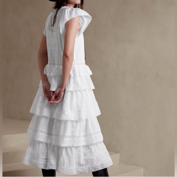 Banana Republic Selene Embroidered Midi Dress - Picture 2 of 8